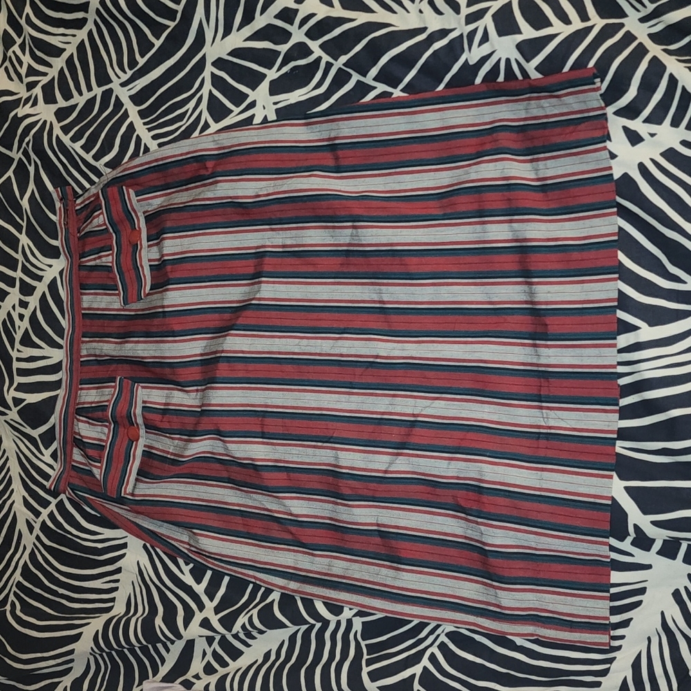Vintage striped wiggle skirt